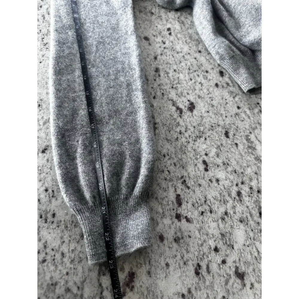 Hunt Club Gray Cashmere Mock Neck Pullover Sweater Men's M Long Sleeve - Picture 8 of 8